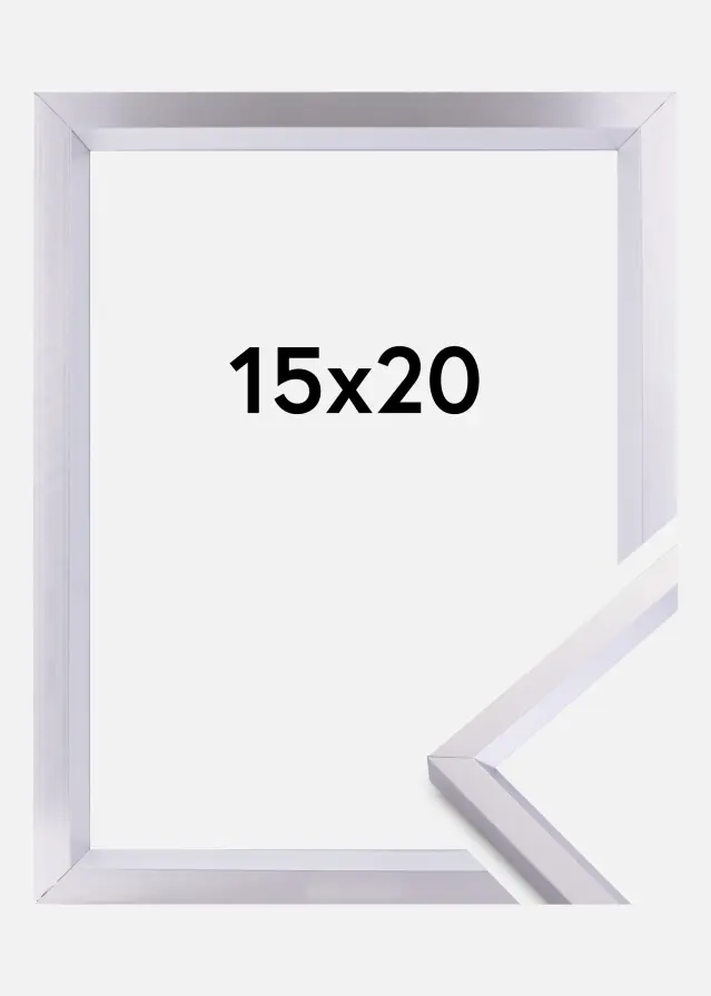 Ramme Steel Style Sølv 15x20 cm
