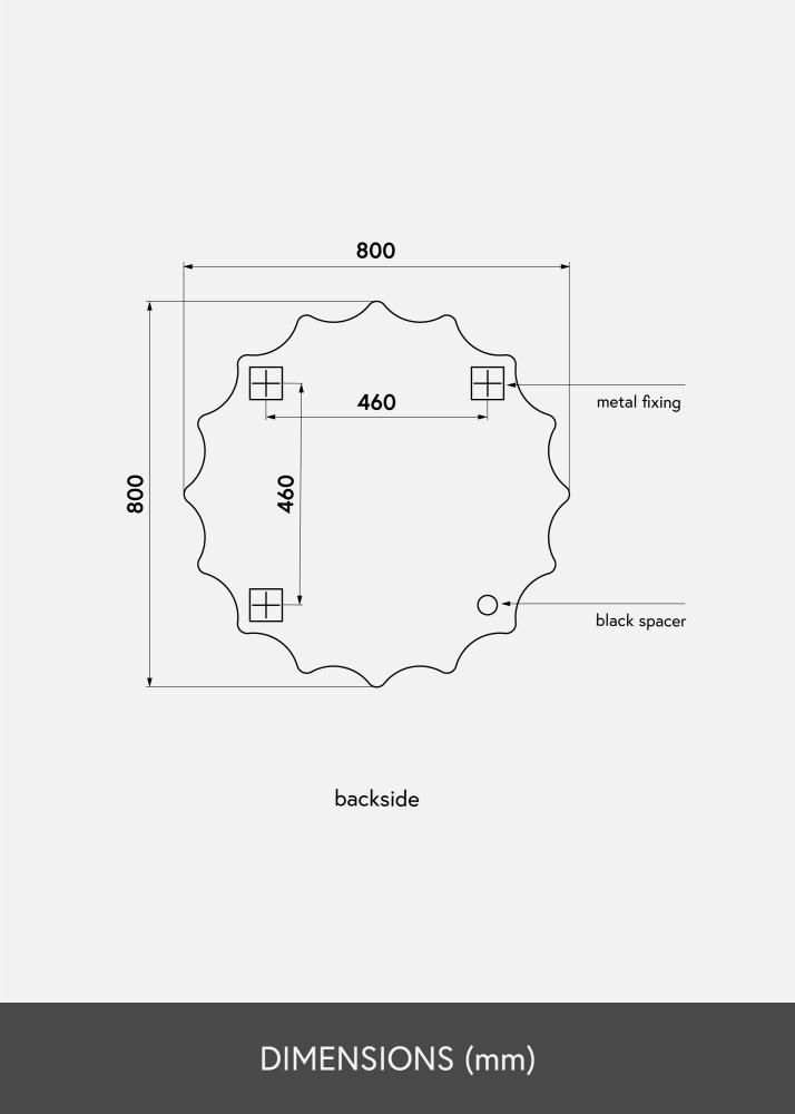 KAILA Speil Sun 80 cm Ø