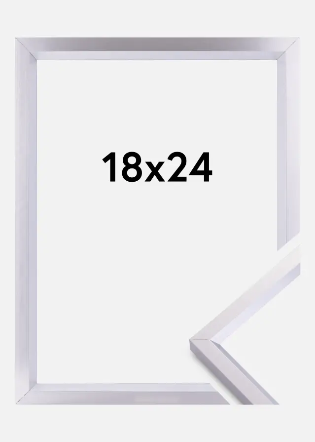 Ramme Steel Style Sølv 18x24 cm