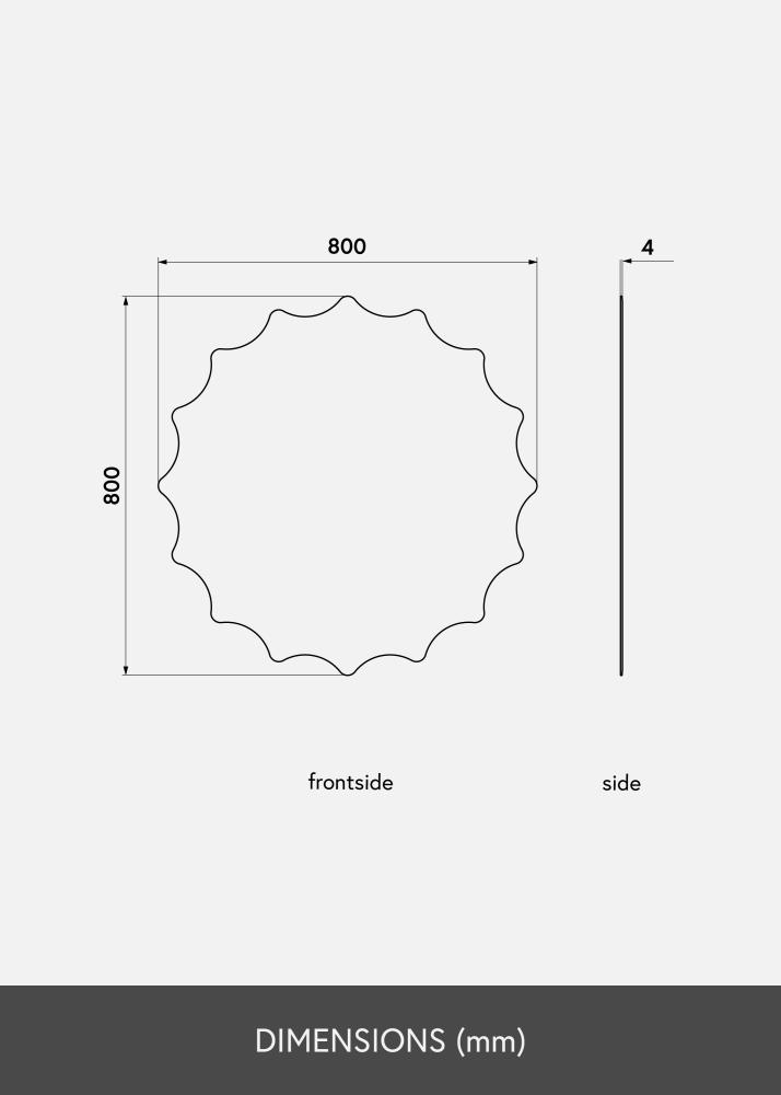 KAILA Speil Sun 80 cm Ø