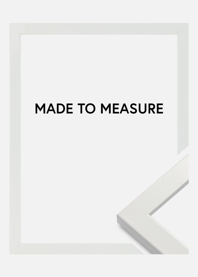 Ramme White Wood Glossy - Valgfri størrelse