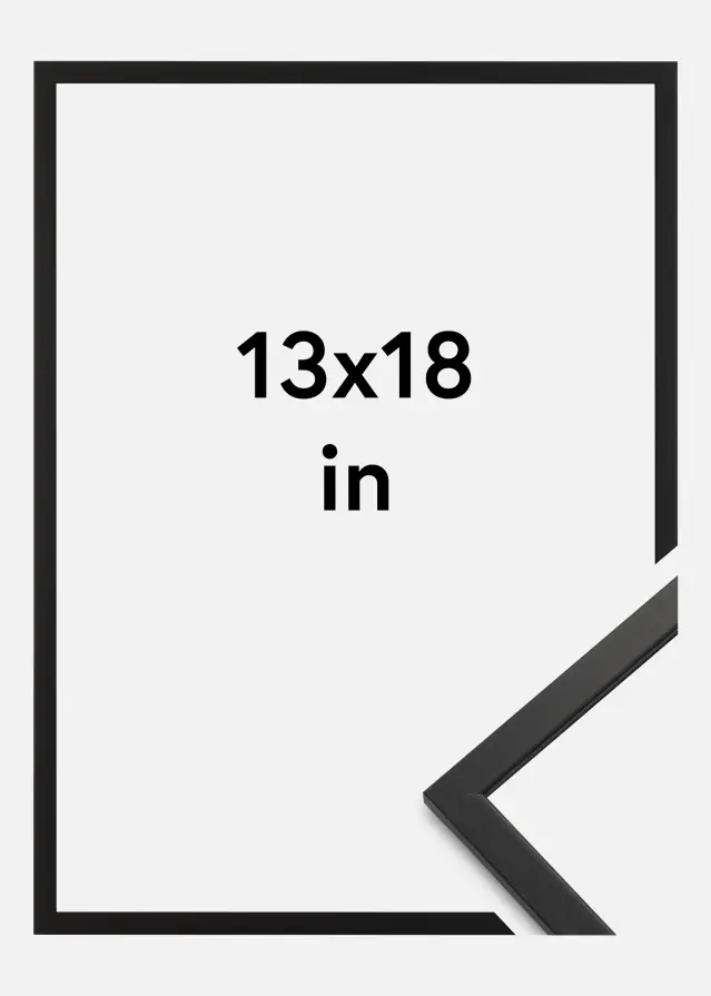 Ramme Edsbyn Akrylglass Svart 13x18 inches (33,02x45,72 cm)