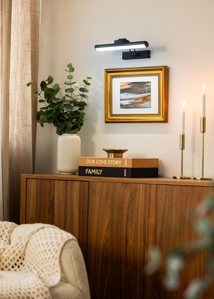 KAILA Luster Batteridrevet Tavelbelysning 32 cm - Svart