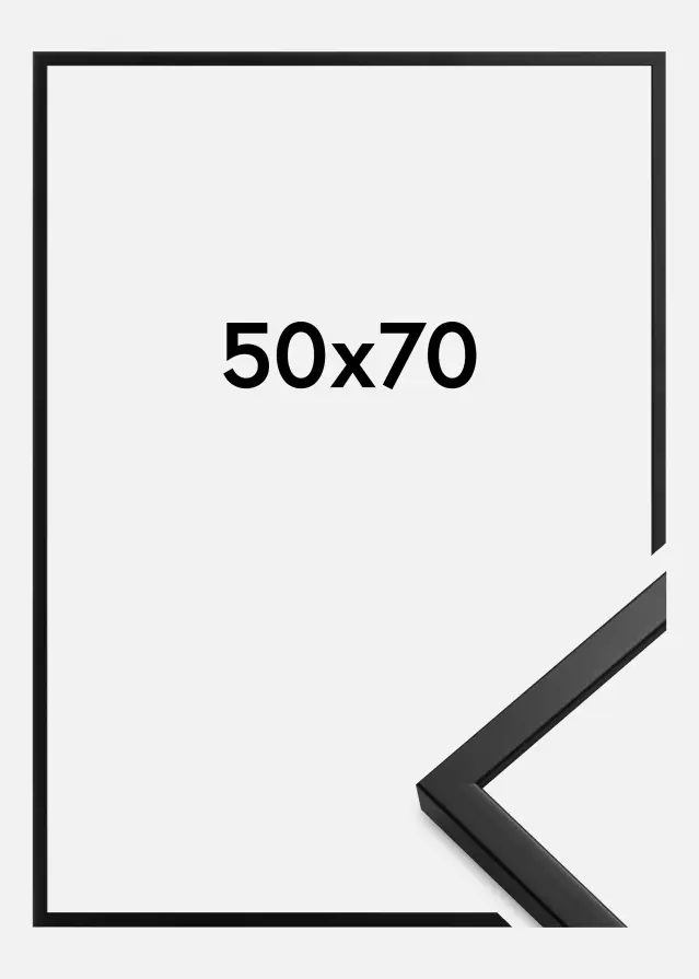 Ramme Oslo Akrylglass Svart 50x70 cm