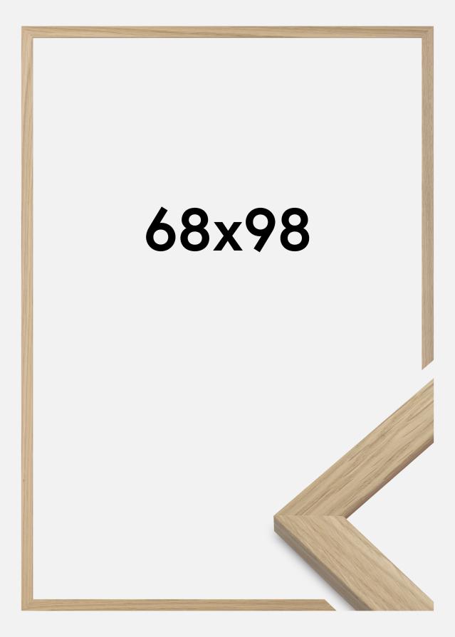 Ramme Oak Wood Akrylglass 68x98 cm