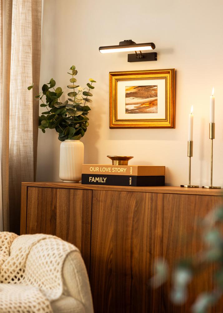 KAILA Luster Batteridrevet Tavelbelysning 32 cm - Svart