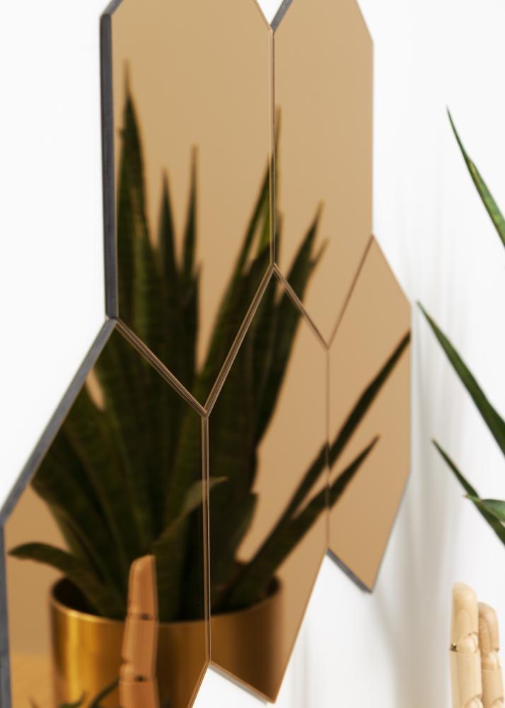 KAILA Speil Hexagon Rose Gold 18x21 cm - 5-pk