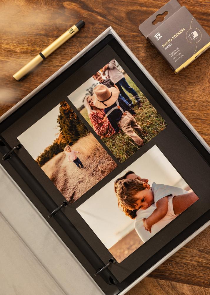 KAILA HO'OMANA'O - Coffee Table Photo Album (60 Svarte Sider / 30 Ark)