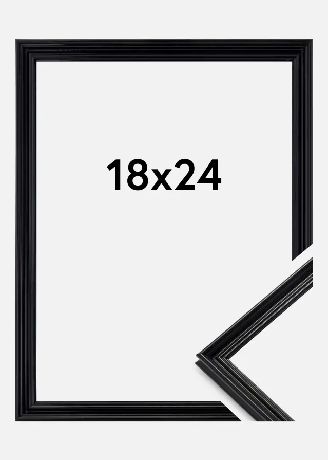 Ramme Verona Svart 18x24 cm