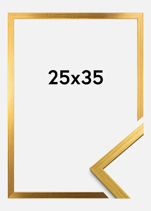 Ramme Edsbyn Akrylglass Gull 25x35 cm