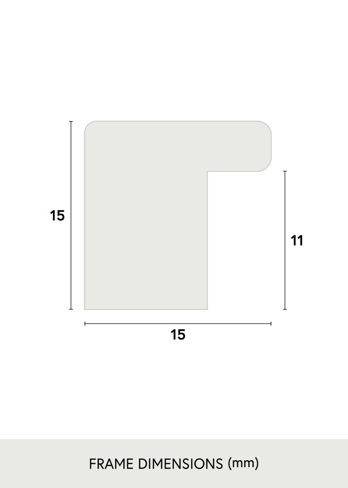 Ramme Vemdalen Akrylglass Eik 14x24 cm