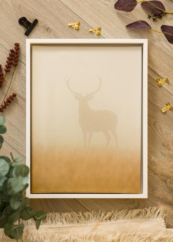 Ramme Ra Skyggeramme Hvit - Valgfri Størrelse