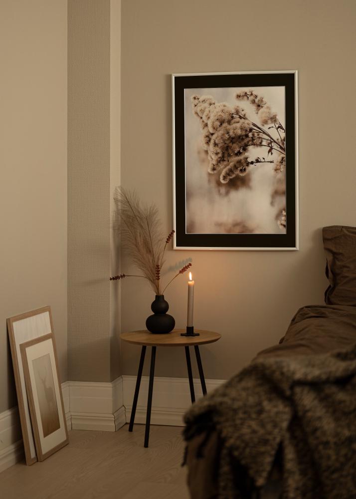 Ramme Victoria Hvit 13x18 cm - Passepartout Svart 9x12 cm