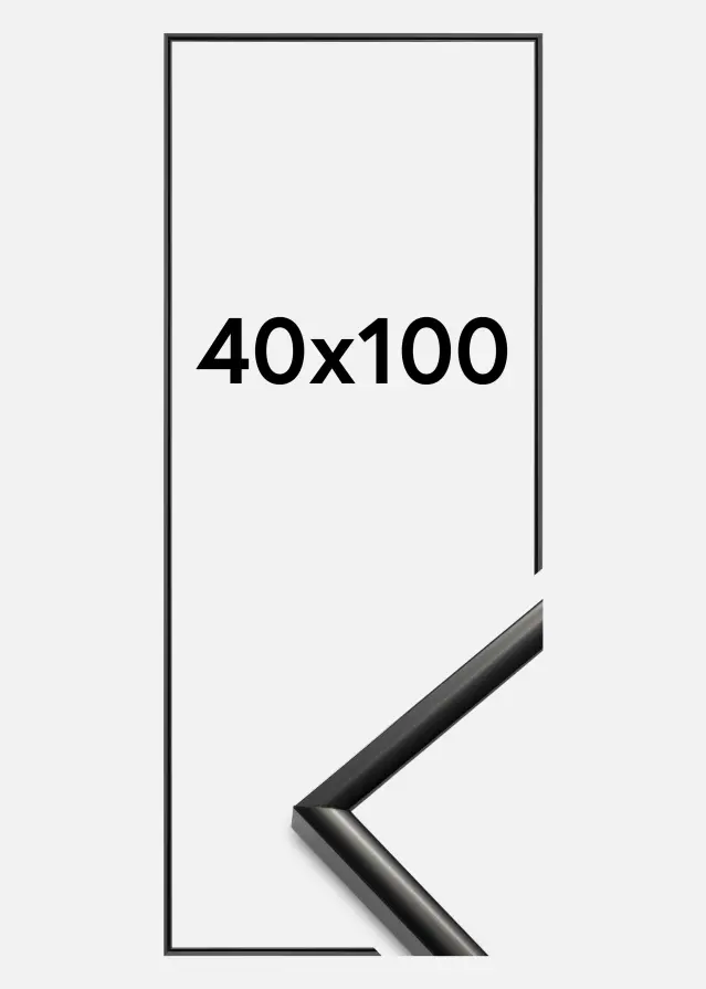 Ramme New Lifestyle Akrylglass Svart 40x100 cm