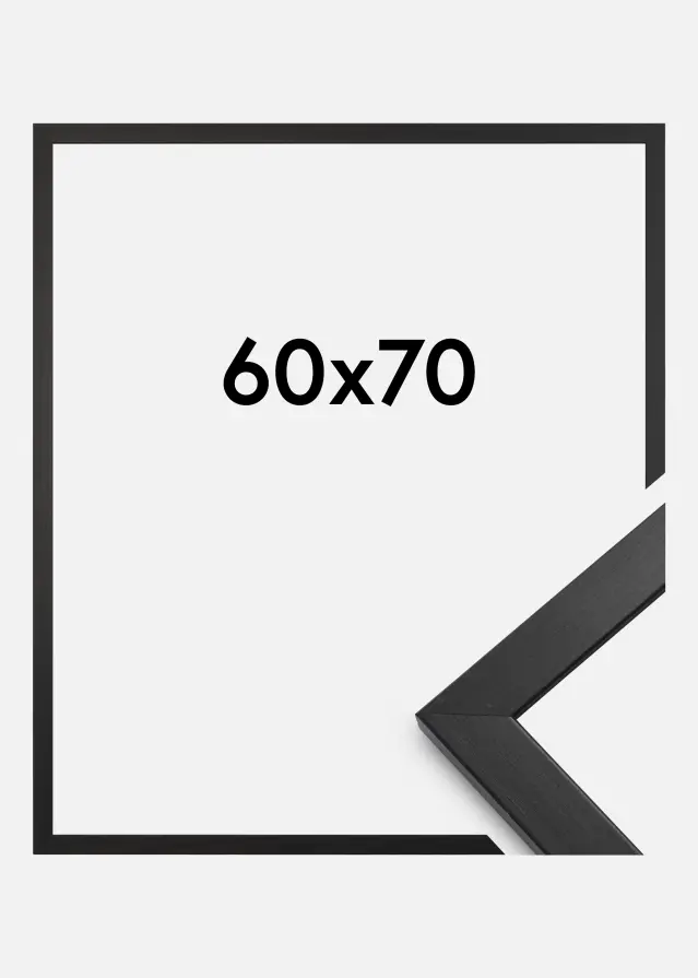 Ramme Stilren Akrylglass Svart 60x70 cm
