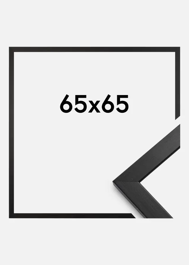 Ramme Stilren Akrylglass Svart 65x65 cm
