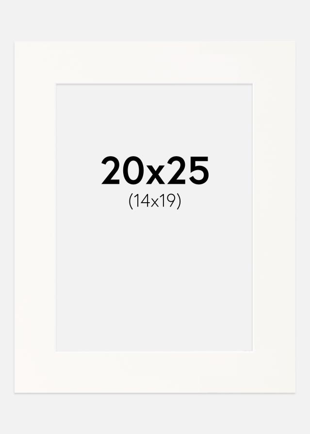 Passepartout Antique White (Hvit kjerne) 20x25 cm (14x19)