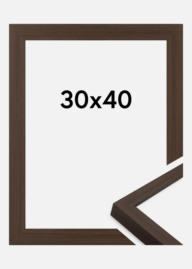 Ramme Wells Akrylglass Brun 30x40 cm