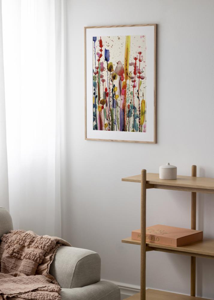 Ramme Smal Eik Akrylglass 32x32 cm