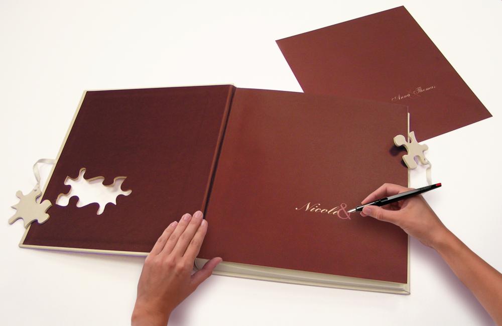 Puzzle Wedding - 28x30,5 cm (60 Hvite Sider / 30 Ark)