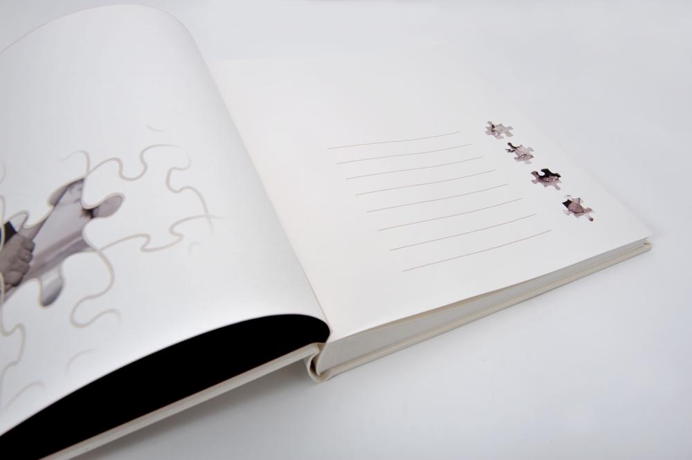 Puzzle Wedding - 28x30,5 cm (60 Hvite Sider / 30 Ark)