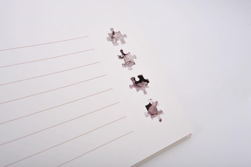 Puzzle Wedding - 28x30,5 cm (60 Hvite Sider / 30 Ark)