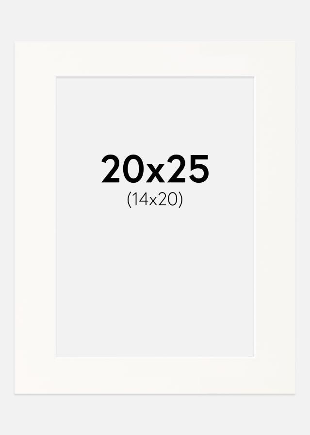 Passepartout Antique White (Hvit kjerne) 20x25 cm (14x20)