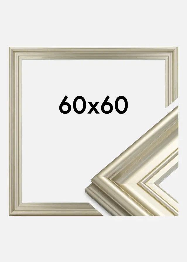 Ramme Mora Premium Sølv 60x60 cm