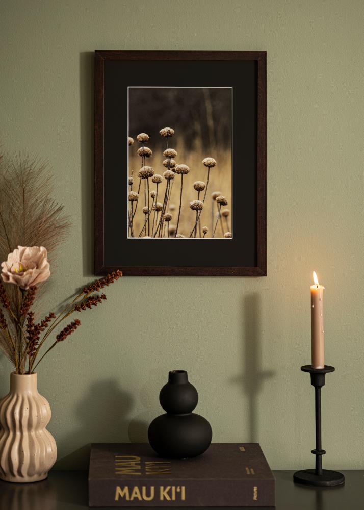 Ramme Selection Valnøtt 70x100 cm - Passepartout Svart 62x93 cm