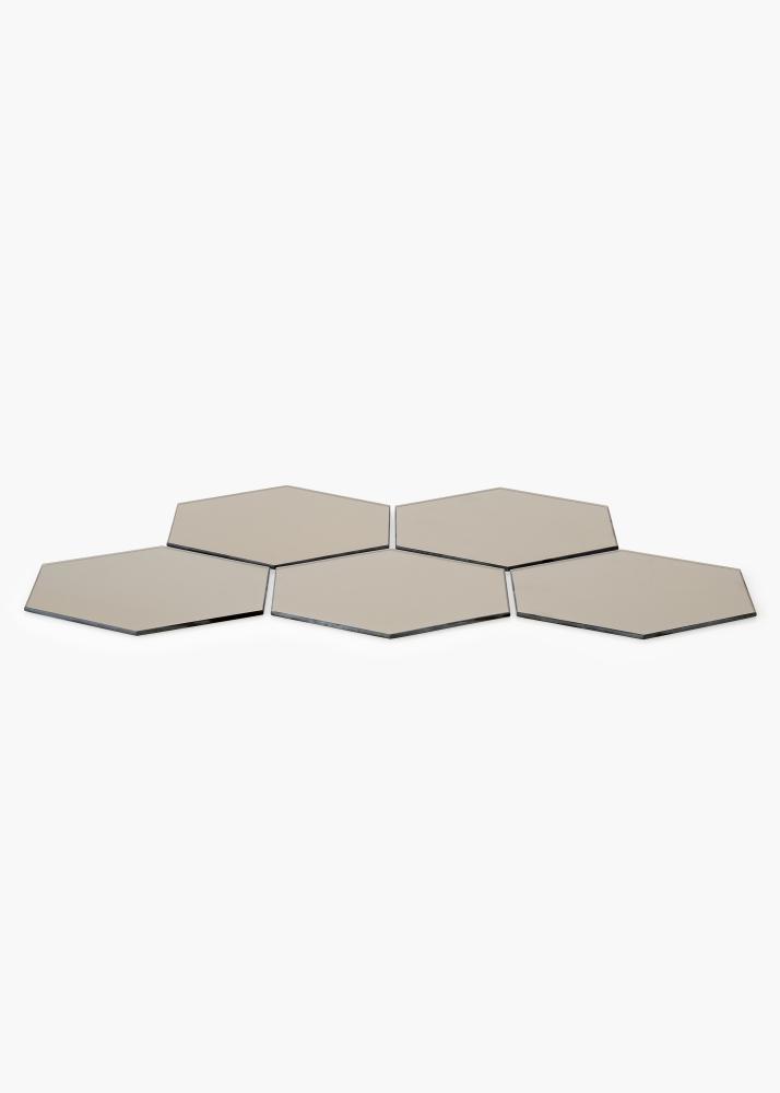 KAILA Speil Hexagon Dark Bronze 18x21 cm - 5-pk