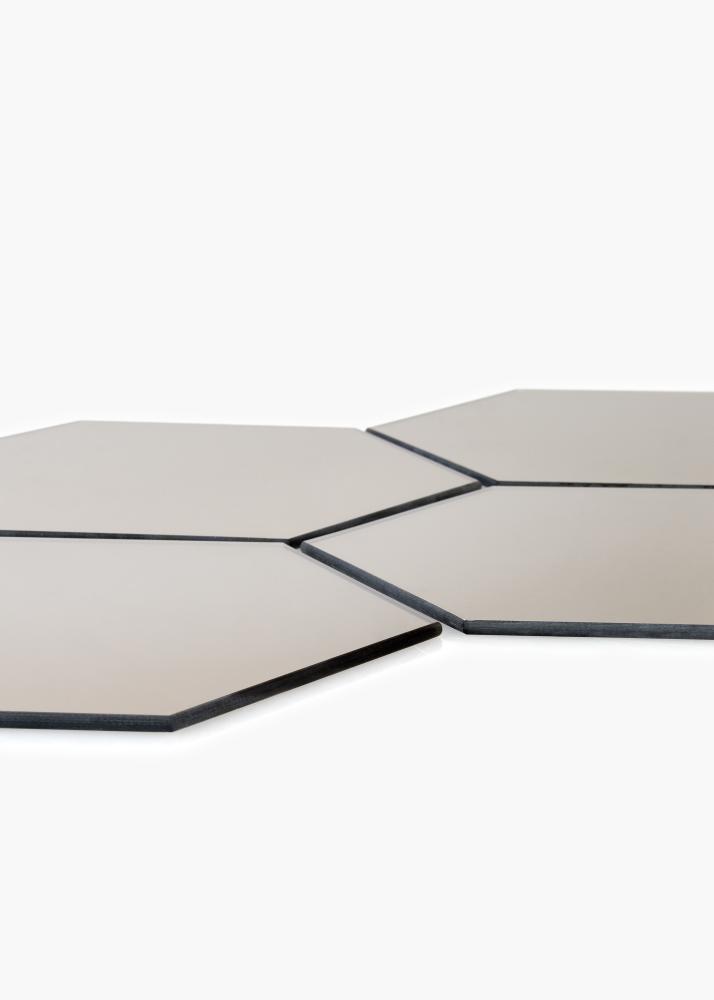 KAILA Speil Hexagon Dark Bronze 18x21 cm - 5-pk