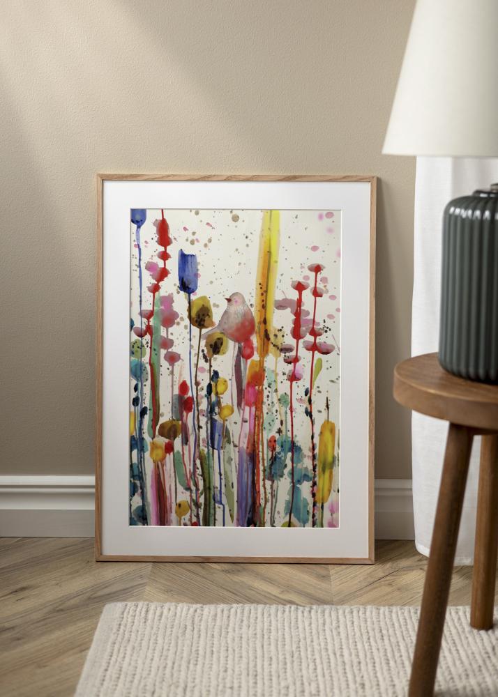 Ramme Smal Eik Akrylglass 32x32 cm