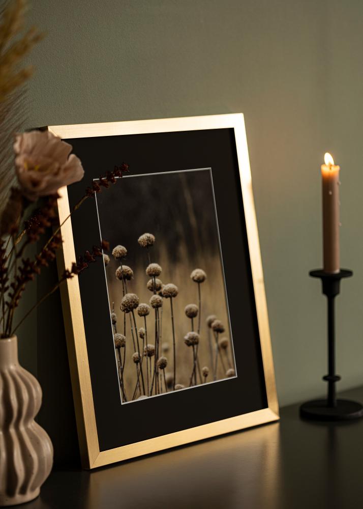 Ramme Selection Gull 13x18 cm - Passepartout Svart 9x12 cm