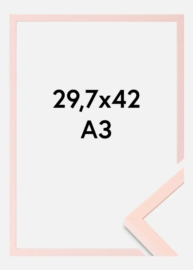 Colorful Akrylglass Rosa 29,7x42 cm (A3)