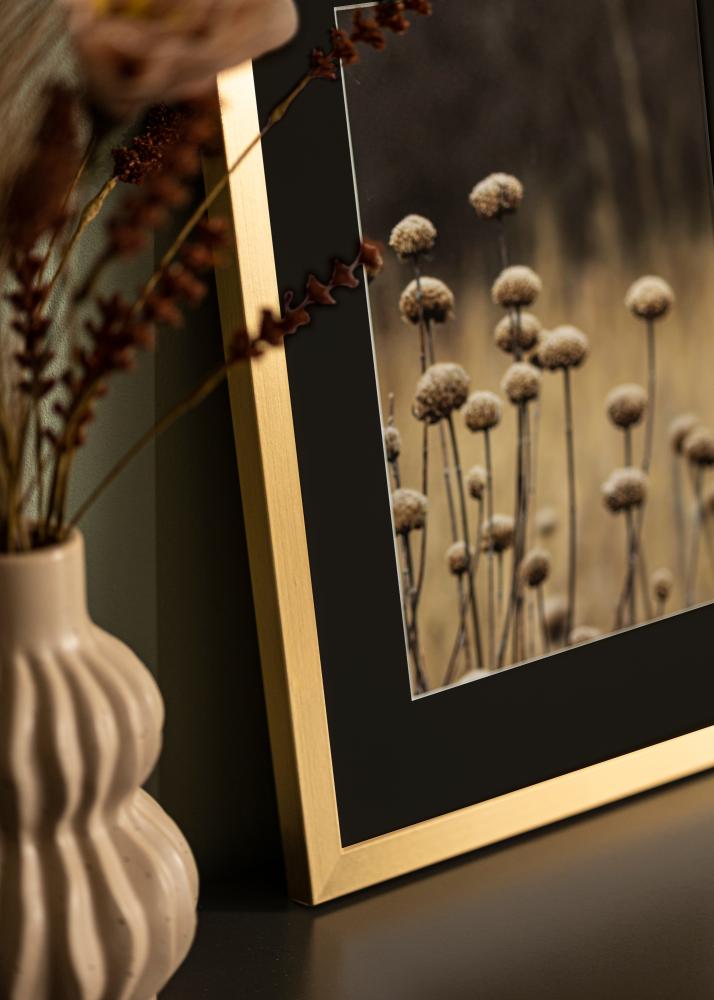 Ramme Selection Gull 13x18 cm - Passepartout Svart 9x12 cm