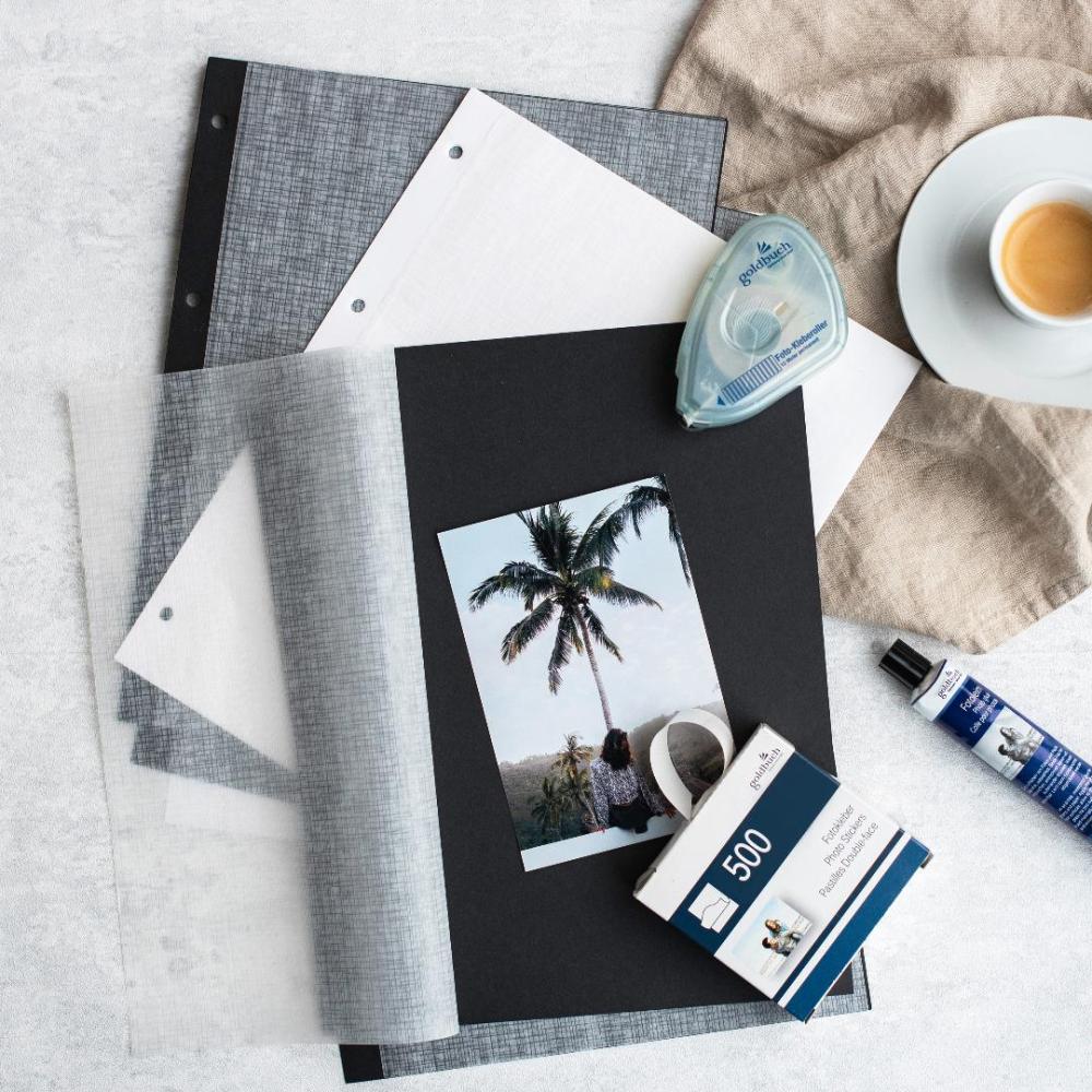 Albumblad - 20 Svarte ark