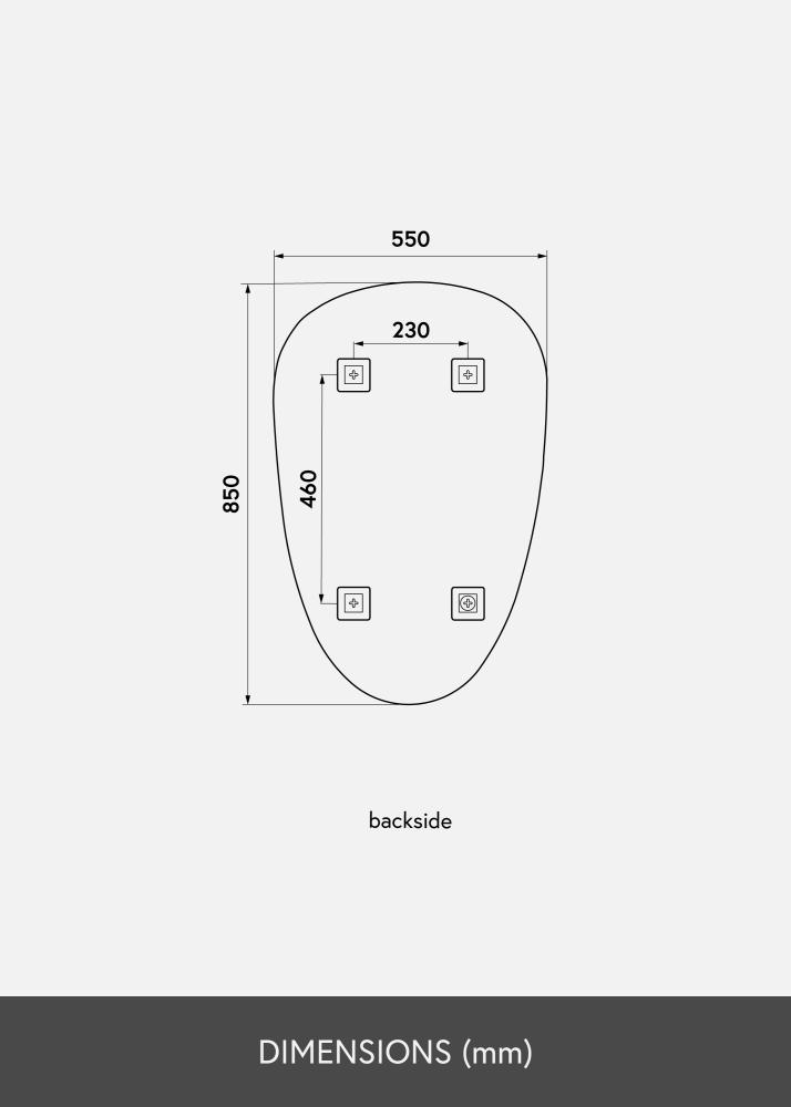 KAILA Speil Shape II 55x85 cm