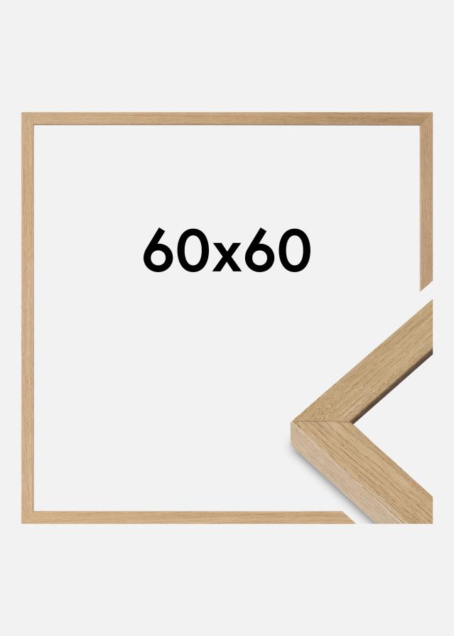 Ramme Hermes Akrylglass Natural Oak 60x60 cm