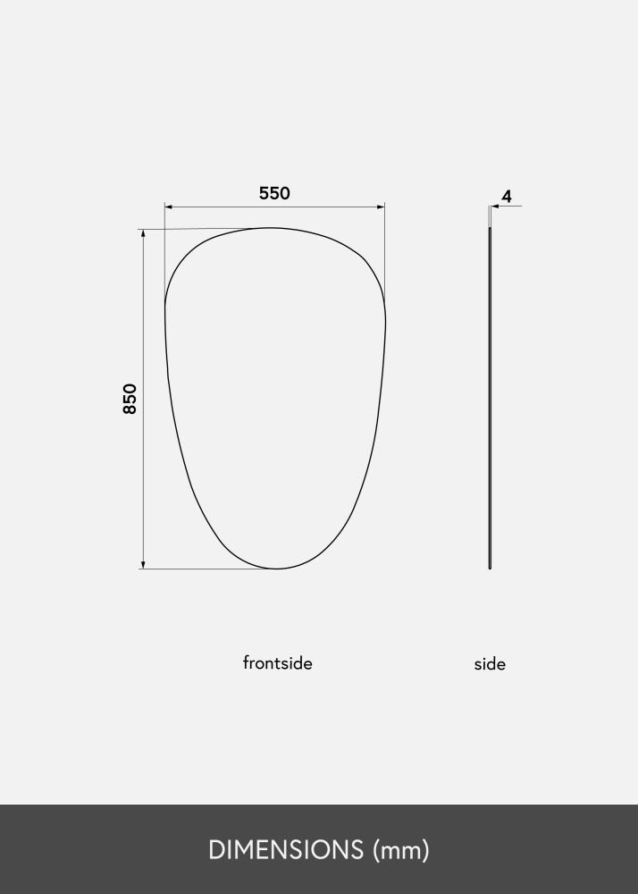KAILA Speil Shape II 55x85 cm