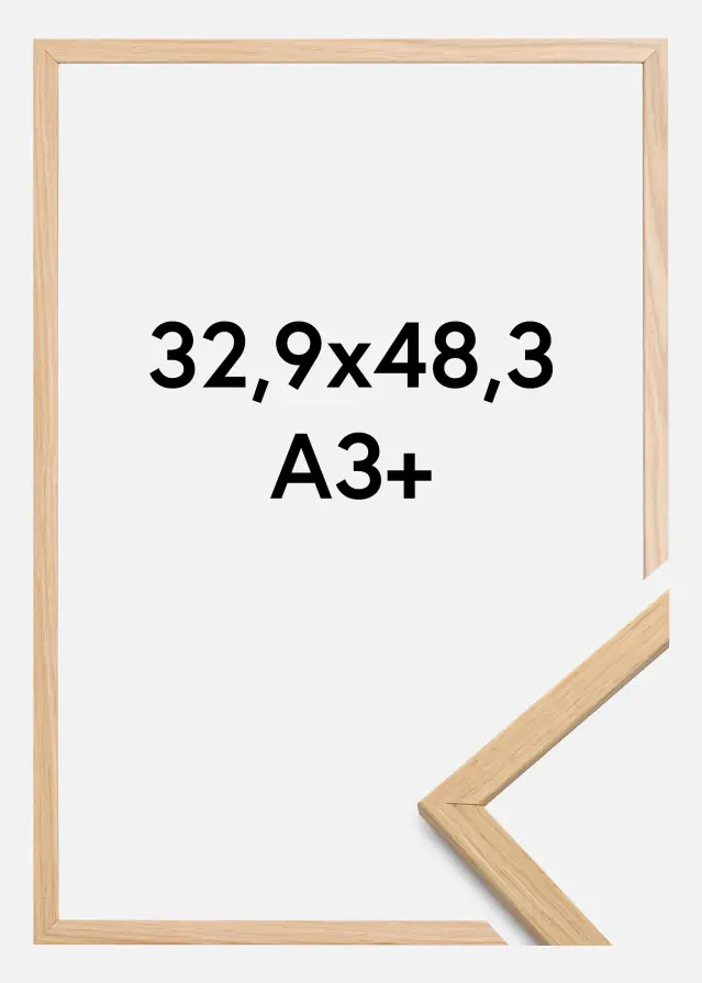Ramme Edsbyn Akrylglass Eik 32,9x48,3 cm (A3+)