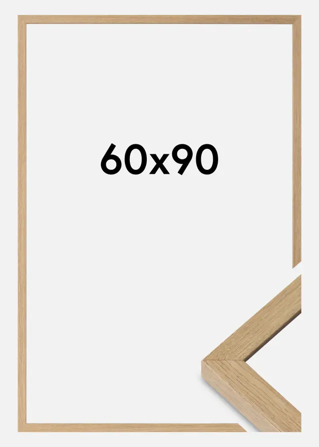 Ramme Hermes Akrylglass Natural Oak 60x90 cm