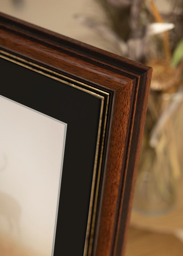 Ramme Old Retro 30x40 cm - Passepartout Svart 21x29,7 cm (A4)