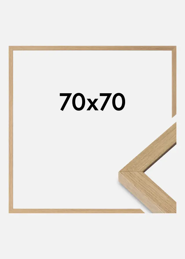 Ramme Hermes Akrylglass Natural Oak 70x70 cm