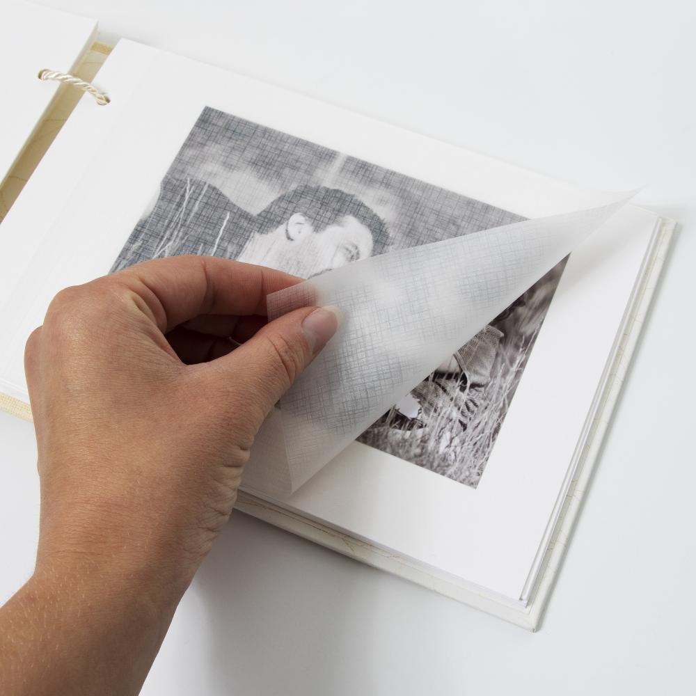 Babyalbum Bambini Creme - 23,5x16 cm (40 Hvite Sider / 20 Ark)