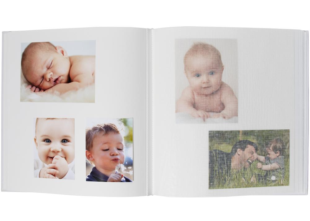 Barnealbum Pirat Skole - 28x30,5 cm (50 Hvite Sider / 25 Ark)