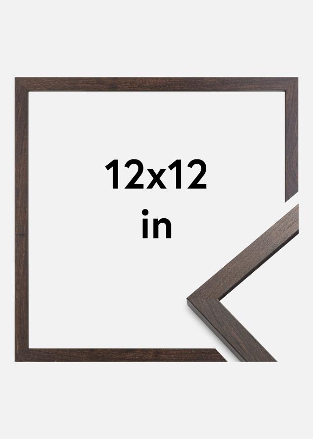 Ramme Trendy Akrylglass Valnøtt 12x12 inches (30,48x30,48 cm)