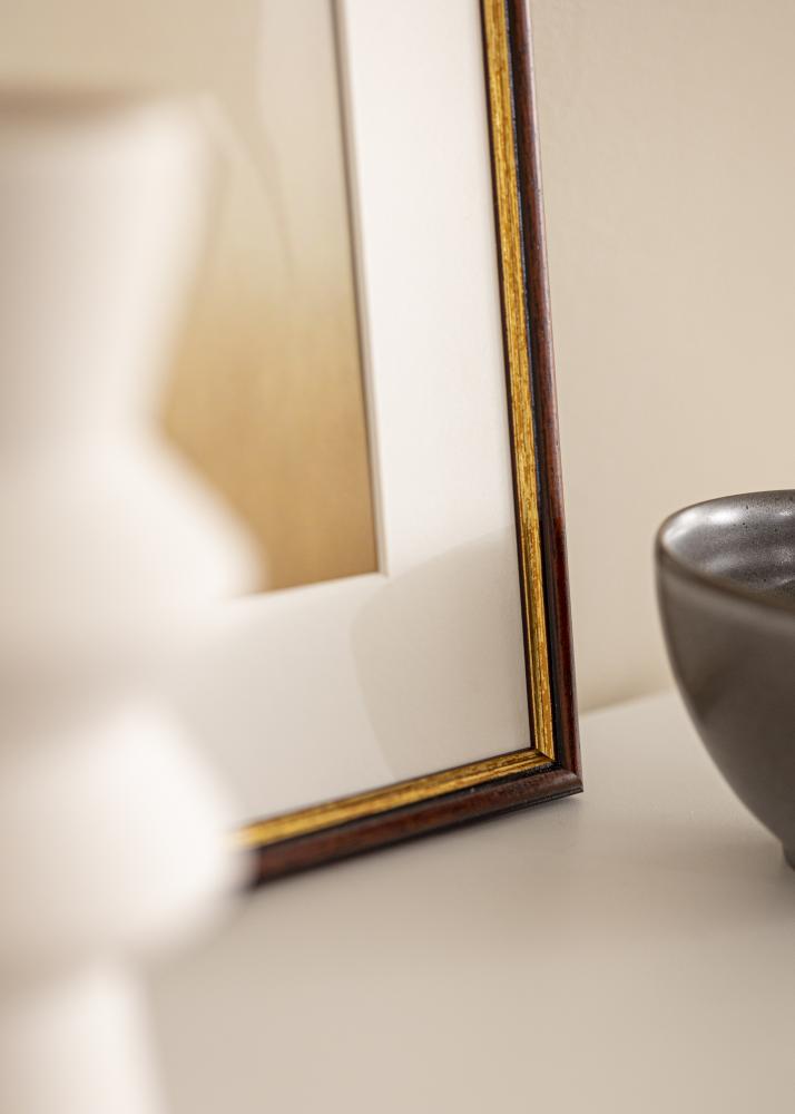 Ramme Horndal Brun 34x42 cm - Passepartout Hvit 25x32 cm