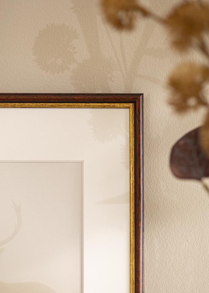 Ramme Horndal Brun 34x42 cm - Passepartout Hvit 25x32 cm