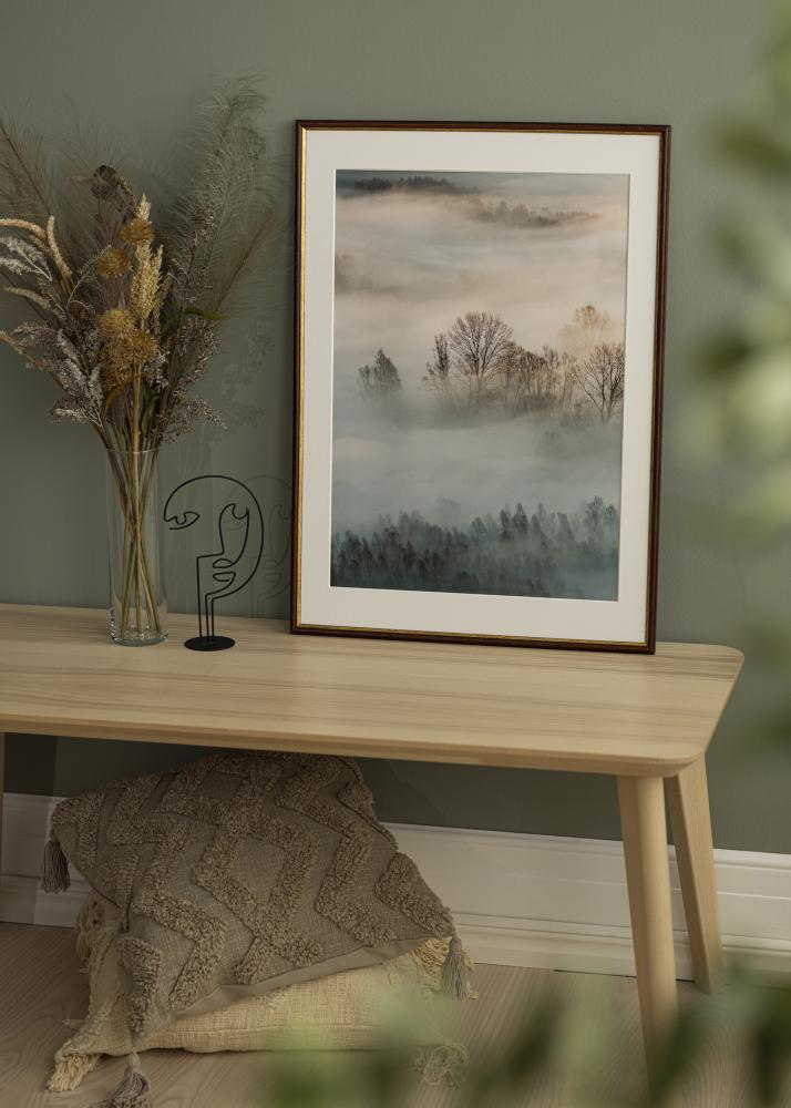 Ramme Horndal Brun 34x42 cm - Passepartout Hvit 25x32 cm