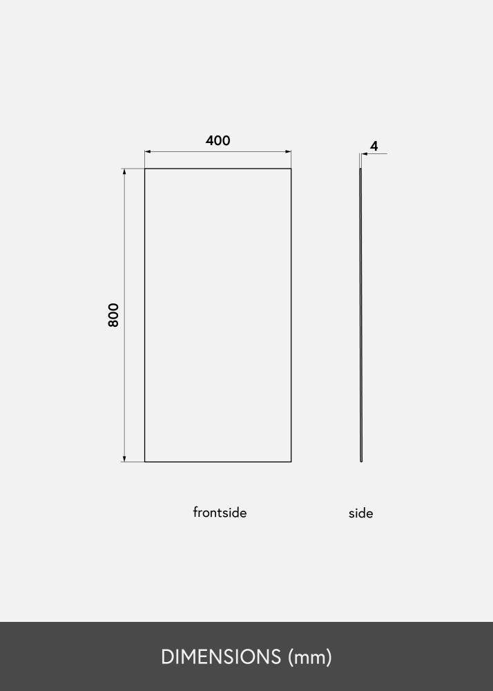 KAILA Speil Sharp 40x80 cm